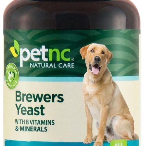 Petnc Natural Care Brewers Yeast chewable supplement for dogs with B vitamins, antioxidants, and minerals for skin and coat support.