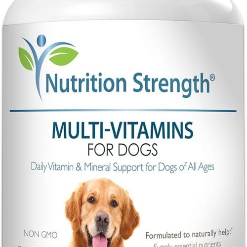 10-in-1 dog multivitamin tablets providing daily nutritional support for immune health, joints, skin and coat, digestion, and heart health.